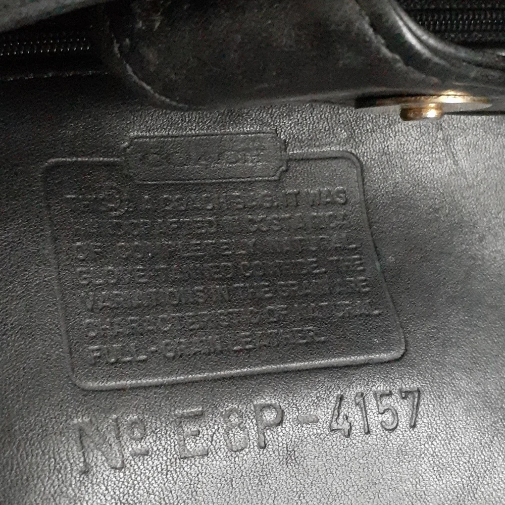 Vintage Coach Black Bag - Picture 8 of 8